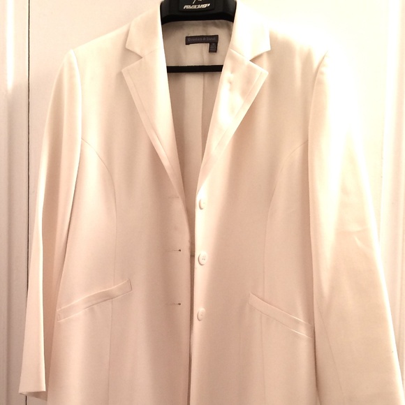 Ivory Knee length blazer - Picture 2 of 8